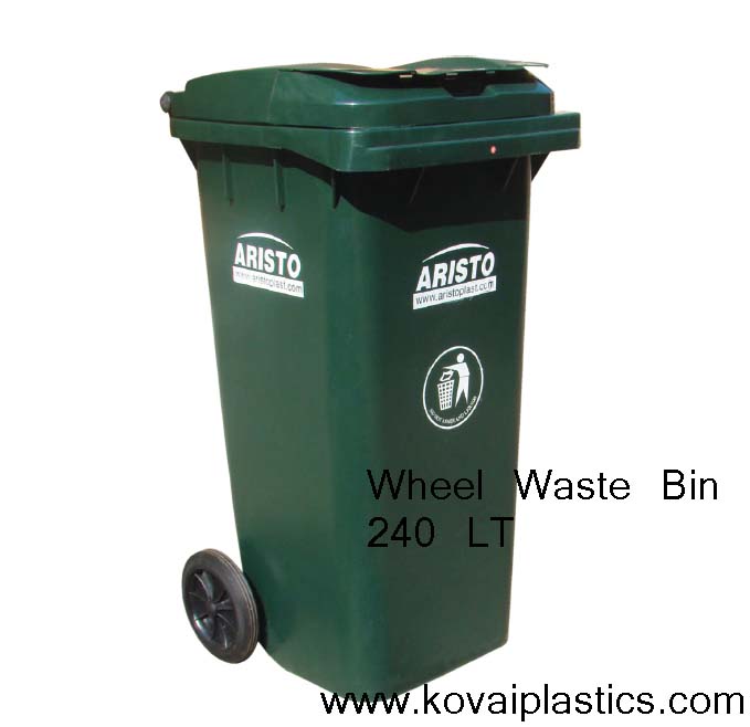 wheel dust bin 240 litre – Kovai Plastics